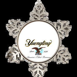 Yuengling Brewery Cool Bald Eagle Snowflake Ornament Holiday Ornament Holiday Ornament