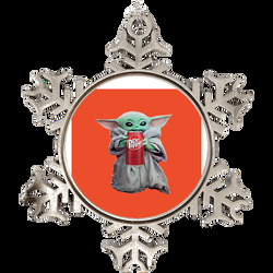 Baby Yoda The Child Mandalorian Dr Pepper Soda Pop Drink Holiday Ornament Holiday Ornament