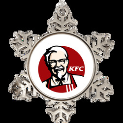 Colonel Sanders Kfc Kentucky Fried Chicken Fast Food Snowflake Ornament Holiday Ornament Holiday Ornament
