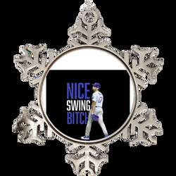 Joe Kelly Nice Swing Bitch Baseball Holiday Ornament Holiday Ornament