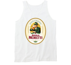 Birra Moretti Italian Beer Lovers Label Tanktop Birra Moretti Italian Beer Lovers Label Tanktop