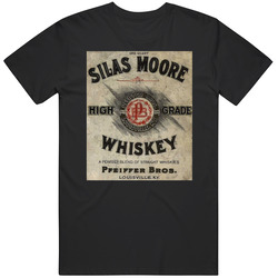 Silas Moore High Grade Whiskey Vintage Label T Shirt Silas Moore High Grade Whiskey Vintage Label T Shirt