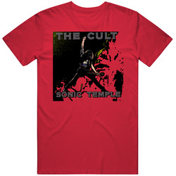The Cult Sonic Temple Album Cover Music T Shirt