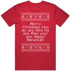 Kiss My Ass National Lampoons Christmas Vacation Quote Food Knit T Shirt Kiss My Ass National Lampoons Christmas Vacation Quote Food Knit T Shirt