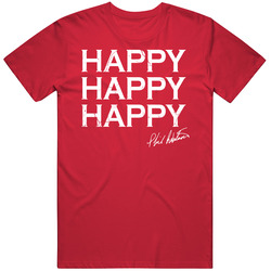 Happy Happy Happy Red T Shirt