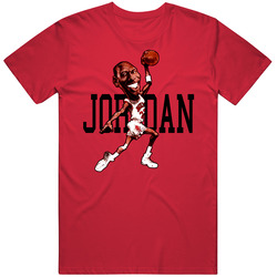 Michael Jordan Chicago Caricature T Shirt