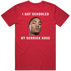 I Got Schooled By Derrick Rose Bulls Basketball Vintage RED Unisex T Shirt