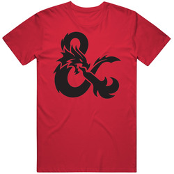 Dungeons And Dragons Ampersand Symbol D&d Rpg Vintage RED Unisex T Shirt