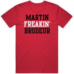 Martin Freakin Brodeur New Jersey Hockey Player Sports Fan T Shirt Martin Freakin Brodeur New Jersey Hockey Player Sports Fan T Shirt