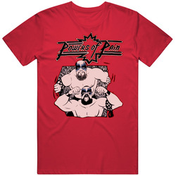 Powers Of Pain Warlord Barbarian Retro Wrestling T Shirt