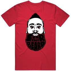 Fear The Beard James Harden Guard Houston Basketball Rockets Vintage RED Unisex T Shirt