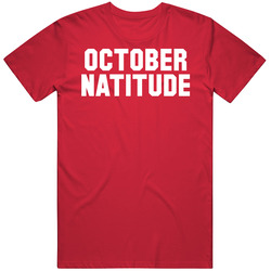 Baseball Washington October Natitude Vintage RED Unisex T Shirt