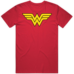 Wonder Woman Logo Superhero Comic T Shirt