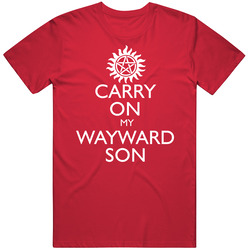 Carry On My Wayward Son White T Shirt Carry On My Wayward Son White T Shirt