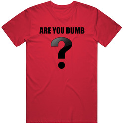 Are You Dumb Funny Sarcastic Majah Hype Inspired Vintage RED Unisex T Shirt