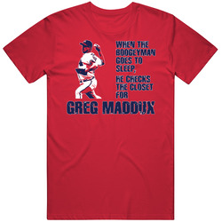 Greg Maddux Atlanta Baseball Boogeyman Vintage RED Unisex T Shirt