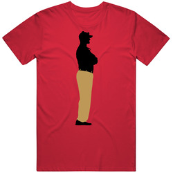 Jim Harbaugh Khaki San Francisco Football Sport Vintage RED Unisex T Shirt