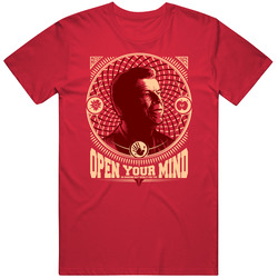 Open Your Mind Vintage RED Unisex T Shirt Open Your Mind Vintage RED Unisex T Shirt