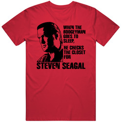 Steven Seagal Boogeyman Mma Movie Funny Fan Vintage RED Unisex T Shirt