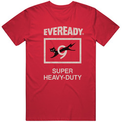 Eveready, T-shirt, Black Cat, 9, Nine, Lives,  Retro, Battery, Power, Logo T Shirt