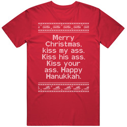 Kiss My Ass National Lampoons Christmas Vacation Quote Clark Knit T Shirt Kiss My Ass National Lampoons Christmas Vacation Quote Clark Knit T Shirt