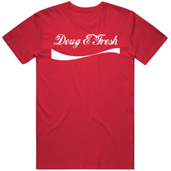 Doug E. Fresh Hip Hop Cola Parody Vintage RED Unisex T Shirt Doug E. Fresh Hip Hop Cola Parody Vintage RED Unisex T Shirt