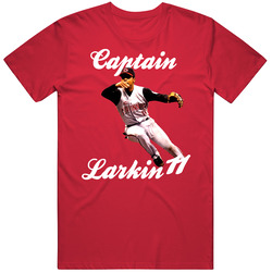 Baseball Barry Larkin Cincinnati Captain T Shirt