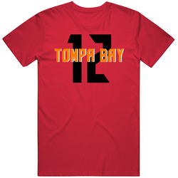 Tompa Bay Tom Brady Quarterback Tampa Bay Sports Football Fan Vintage RED Unisex T Shirt