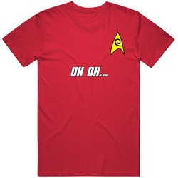 Red Shirt Security Uh Oh T Shirt Red Shirt Security Uh Oh T Shirt