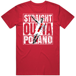 Robert Lewandowski Straight Outta Team Poland Euro European Cup Soccer Football Vintage RED Unisex T Shirt Robert Lewandowski Straight Outta Team Poland Euro European Cup Soccer Football Vintage RED Unisex T Shirt