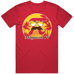 Magnum Pi Vintage RED Unisex T Shirt