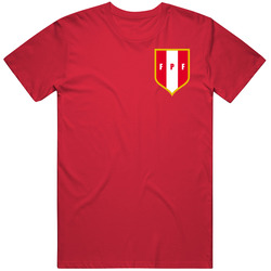 Peru Soccer Futball Team Copa America Cup Jersey Crest Logo Supporter Fan T Shirt