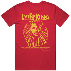 Lebron James Lyin King Cavs Heat Basketball Vintage RED Unisex T Shirt