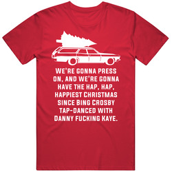 Hap Happiest National Lampoon's Christmas Vacation Holiday Movie Quote Vintage RED Unisex T Shirt Hap Happiest National Lampoon's Christmas Vacation Holiday Movie Quote Vintage RED Unisex T Shirt