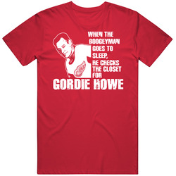 Gordie Howe Boogeyman Red Wings Hockey T Shirt