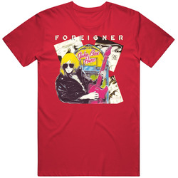 Foreigner Juke Box Hero Rock 80s 70s Group T Shirt
