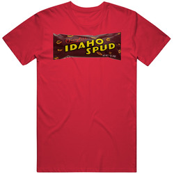 Idaho Spud Chocolate Candy Bar Gift Cool Vintage RED Unisex T Shirt