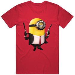 Hitman Minion Vintage RED Unisex T Shirt