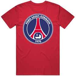 Psg Paris St Germain France Soccer Logo Vintage RED Unisex T Shirt
