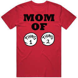 Mom Of Thing 1 And 2 Vintage RED Unisex T Shirt