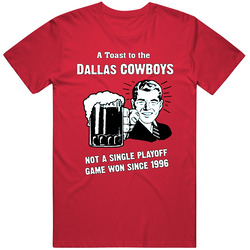 Dallas Cowboys Chirp No Playoff Wins Joke Vintage RED Unisex T Shirt