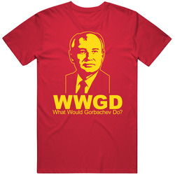 Mikhail Gorbachev Ussr Soviet Union Russia Vintage RED Unisex T Shirt