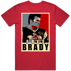Free Brady Patriots Football Twitter Vintage RED Unisex T Shirt