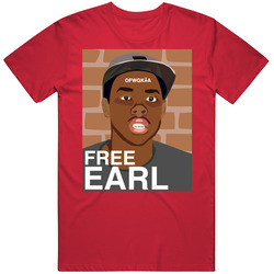 Free Earl Ofwgkta Rappers Vintage RED Unisex T Shirt