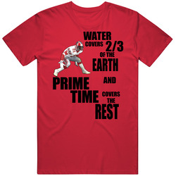 Deion Prime Time Sanders Atlanta Dallas San Fran Vintage RED Unisex T Shirt