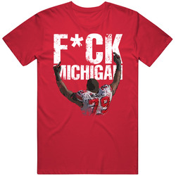 Marcus Hall Ohio State F Michigan Football Vintage RED Unisex T Shirt