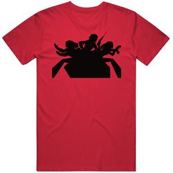 Charlie's Angels Tv Show Retro Outline No Logo Vintage RED Unisex T Shirt Charlie's Angels Tv Show Retro Outline No Logo Vintage RED Unisex T Shirt