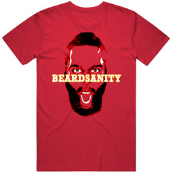 Beardsanity Fear The Beard James Harden Houston Texas Basketball Vintage RED Unisex T Shirt