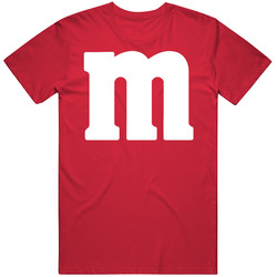 M&m Chocolate Logo Red Halloween Costume Vintage RED Unisex T Shirt M&m Chocolate Logo Red Halloween Costume Vintage RED Unisex T Shirt