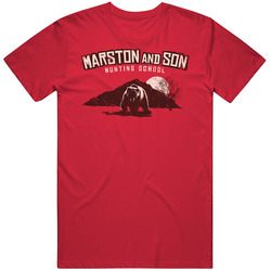 Marston And Son Hunting School Red Dead Redemption Parody Video Game Vintage RED Unisex T Shirt Marston And Son Hunting School Red Dead Redemption Parody Video Game Vintage RED Unisex T Shirt